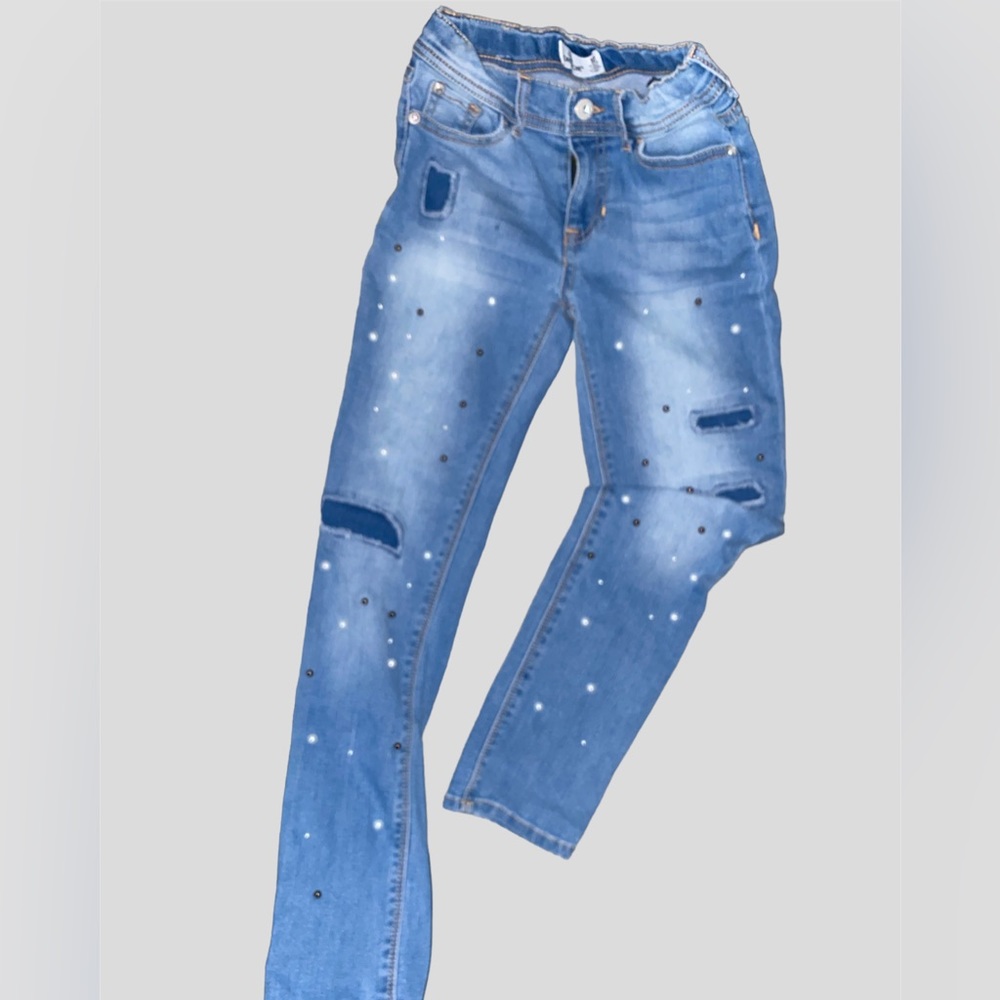 Jordache girls jeans with pearls